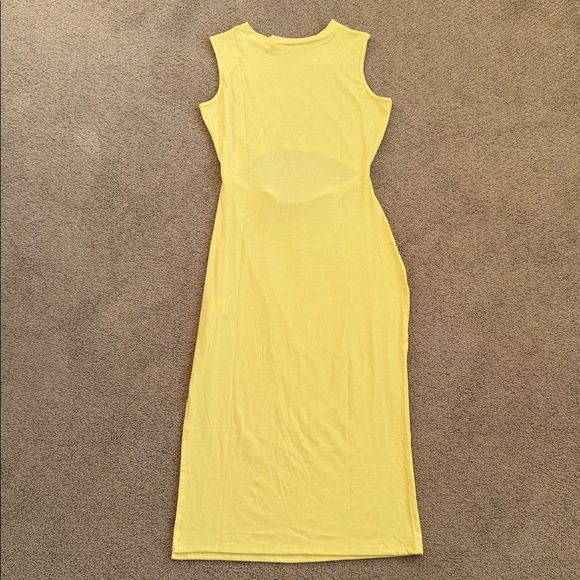 D142 Uusollecy Women’s Cutout Side Slit Bodycon Midi Dress - Size: Large - Picture 8 of 8